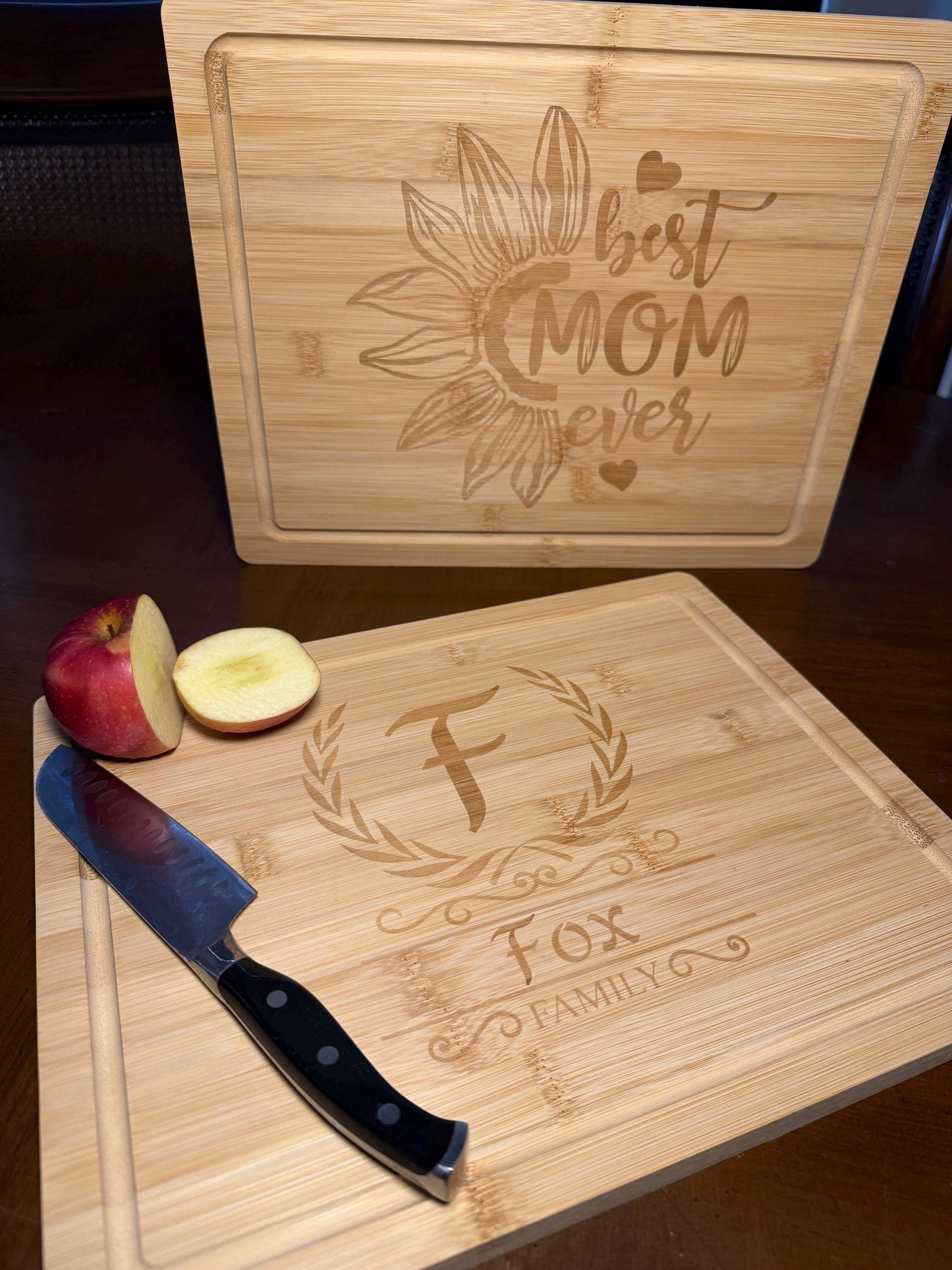 Custom Engraved Bamboo Cutting Boards - Your logo/image OR pick from our collection - Great Gift - High Quality - Durable