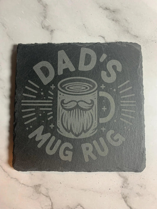 Custom Slate Coasters - Your logo/image OR pick from our collection - Great Gift - High Quality - Durable - Laser Engraved